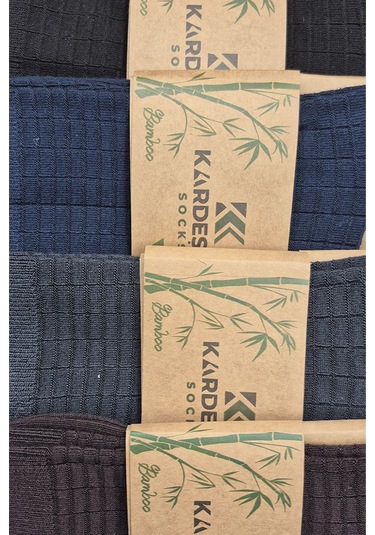 Bambu Erkek Soket Uzun Asorti Çorap Dikişsiz 4'lü Premium Kutulu Çok Renkli