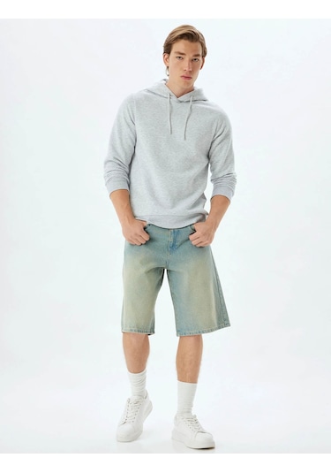 Koton Erkek Sweatshirt Gri 5wam70001mk 25ky59000107 Y5906 Gri