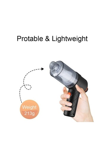 Maoyaya Yt-m2037 6000pa Araba & Ev Akülü Süpürge Siyah