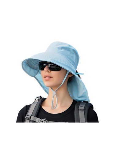 Lwxdd Kadın Günlük Şapka - Mavi Ksschk Açık Mavi