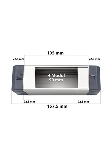 4 Modül Euro Donatılmamış Euro Bürotik Blok Boş