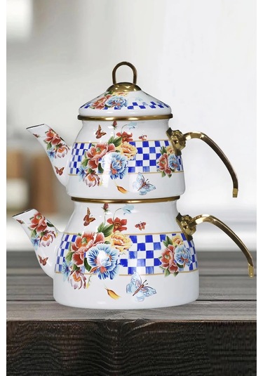 Pr Home Allegro Gold Model Emaye Çaydanlık