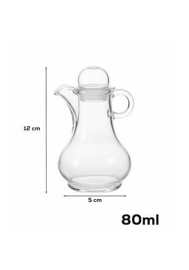 Porsima Pbt-570 Kapaklı Akrilik Yağlık Sirkelik Yağdanlık 80ml Şeffaf