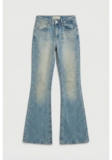 Itsbasic Kadın A.tint 4s6-32 Mid Rise Flare Fit Esnek Kumaş Denim Jean A.tınt