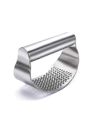 Sarımsak Presi Salıncak - Paslanmaz Çelik Sarımsak Kıyma Makinesi Sarımsak Ezici, Sarımsak Parçalamak İçin Yeni Yenilikçi Sarımsak Doğrayıcı İmparatorluk Gümüşü Siyah