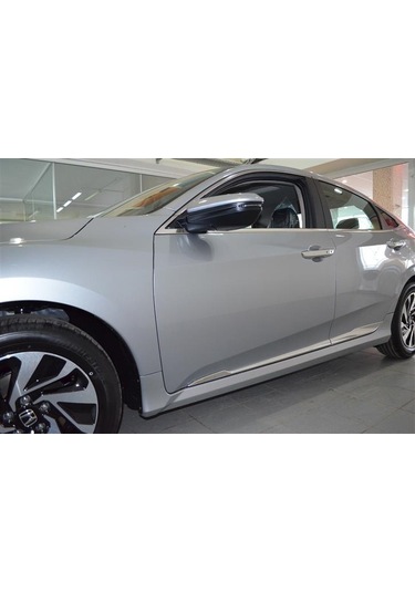 Honda Civic Fc5 Kapı Uyumlu Çıtası-Nikelaj