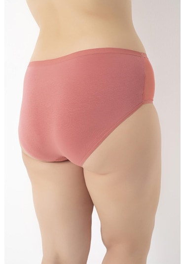 Kadın Büyük Beden Dantelli 4'lü Paket Külot Asorti-2 C4t0n5o408 001