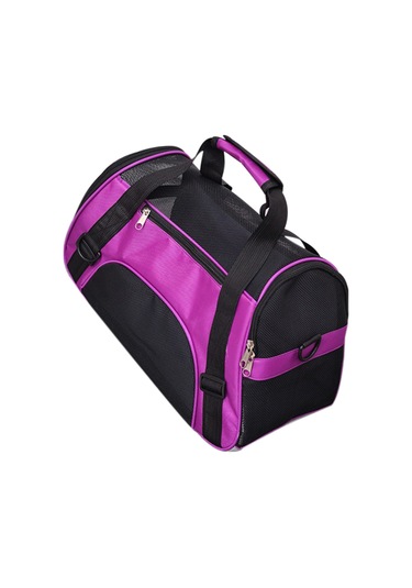 Samdoo Kedi Köpek Taşıma Çantası Mor S:透气 Mesh, Su Geçirmez Oxford Kumaş, Ayarlanabilir Askı Ve El Kemer, Seyahat İçin Uygun