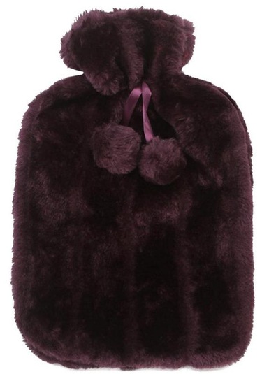 Petinka Ponponlu Peluş Sıcak Su Torbası Kırmızı 2 L