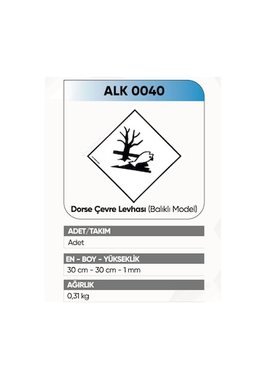 Alkotek Çevre Levhası Balık