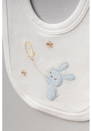 Bebitof %100 Pamuk Sarılan Ayıcık Desenli 5 Parça Yenidoğan Hastane Çıkışı Zıbın Seti Bbtf.amv.20123.46 Mavi