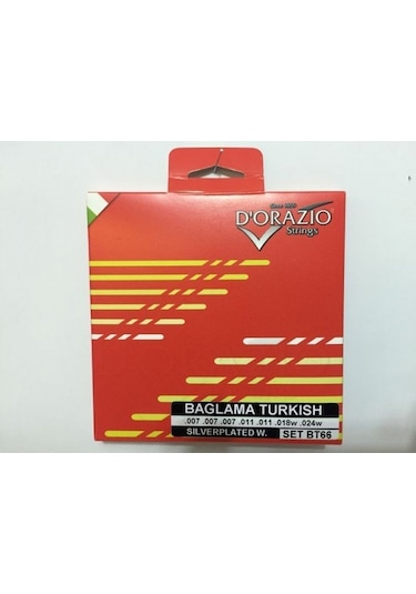 D'orazio 0.18 Pyramıd Kısa Saplı Saz Teli Seti-Mızrap