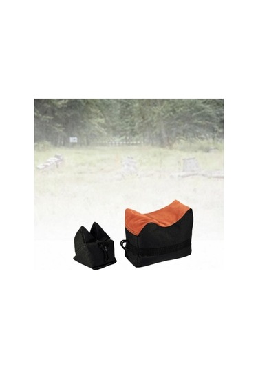 Pazly 2 Adet Siyah Atış Poligonu Kum Torbası Seti, Piknik İçin Siyah