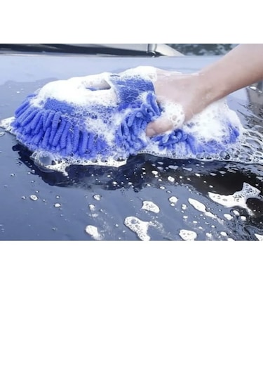Point Mikrofiber Araba Yıkama Eldiveni Süngeri Temizleme Oto Bakım Yıkama Bezi Havlu