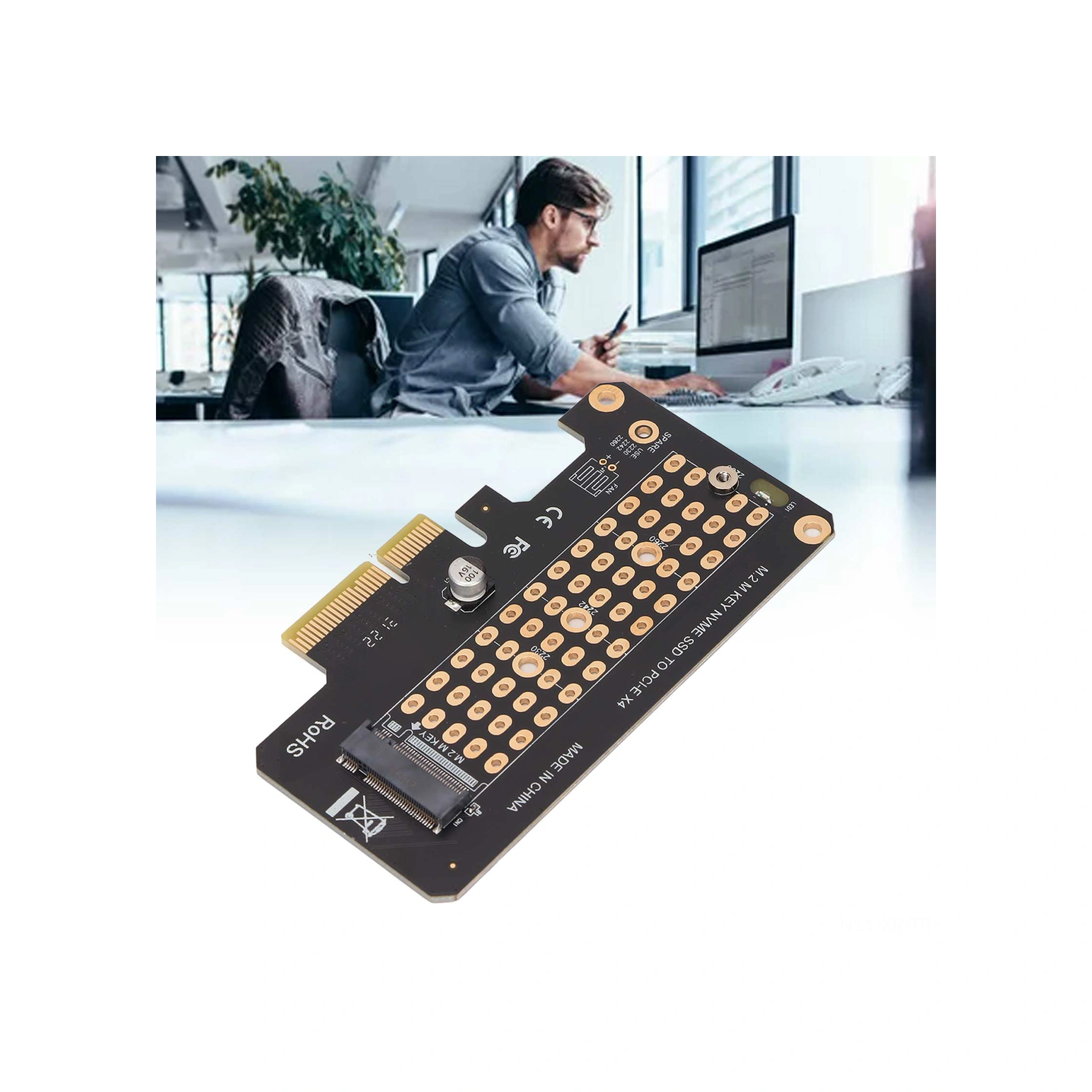 Xiyyadms M.2 Nvme M Key Ssd'den Pcıe 3.0'a X4 Donüştürücü Kartı - 32gbps Hız, 2230/2242/2260/2280 Destekli, Win/mac/linux Uyumlu, Yarı Yüksek Panelli Genişletme Kartı