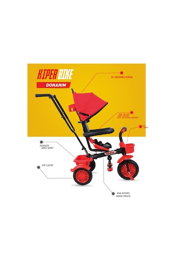 Rival RV501 Hiper Bike Kontrollü 3 Tekerlekli Bisiklet