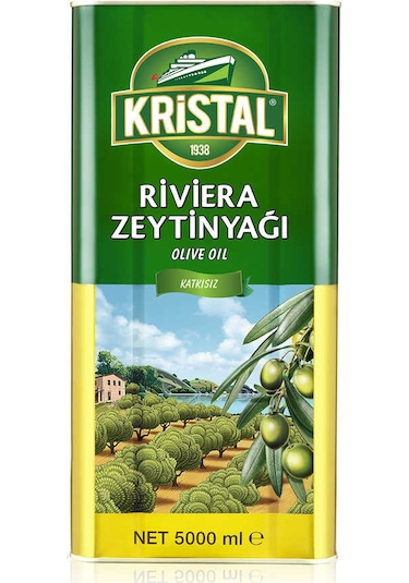 Kristal Riviera Zeytinyağı Teneke 5 L