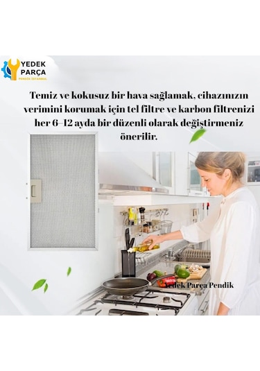 Kumtel Uyumlu Da6-835 Aspiratör Davlumbaz Alüminyum Yağ Filtresi