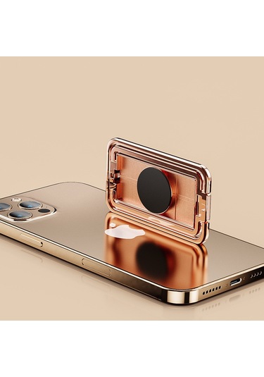 Sihirli Manyetik Araç Telefonu Tutucu Standı Metal Telefon Tutucu 360 Rotasyon Katlanabilir Masa Standı Cep Telefonu Evrensel -
