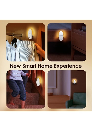 Konesam Oraimo Akıllı Gece Lambası 4000k Sıcak Işık, Hareket Ve Işık Sensörlü, 4 Ay Pil Ömrü, 0.5w Enerji Tasarruflu, Çok Yönlü Kullanım Beyaz