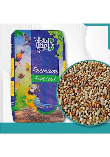 Vivid Premium Karışık Muhabbet Kuşu Yemi 20 Kg
