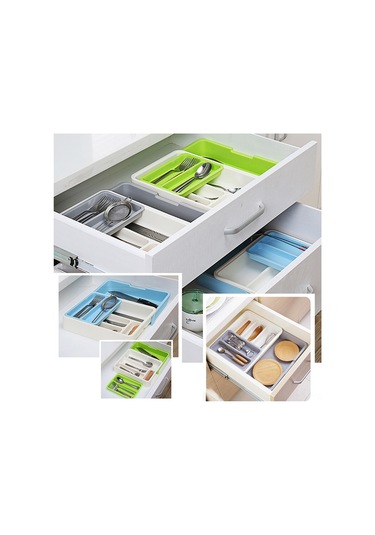 Geeroyoo Genişletilebilir Mutfak Çekmece Organizatörü - 7 Bölmeli Pratik Saklama Rafı Diğer