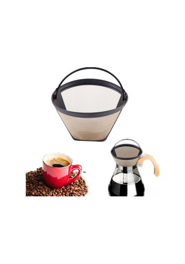 Yifomall Paslanmaz Çelik Kahve Filtresi - Pratik Ve Dayanıklı El Yapımı Kahve Demleme Aparatı Diğer