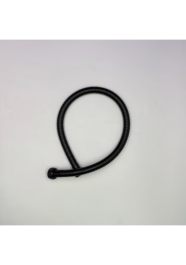 60 Cm Kısa Hortum Siyah Batarya Fıskiyesi Duş Seti Ara Hortum Siyah