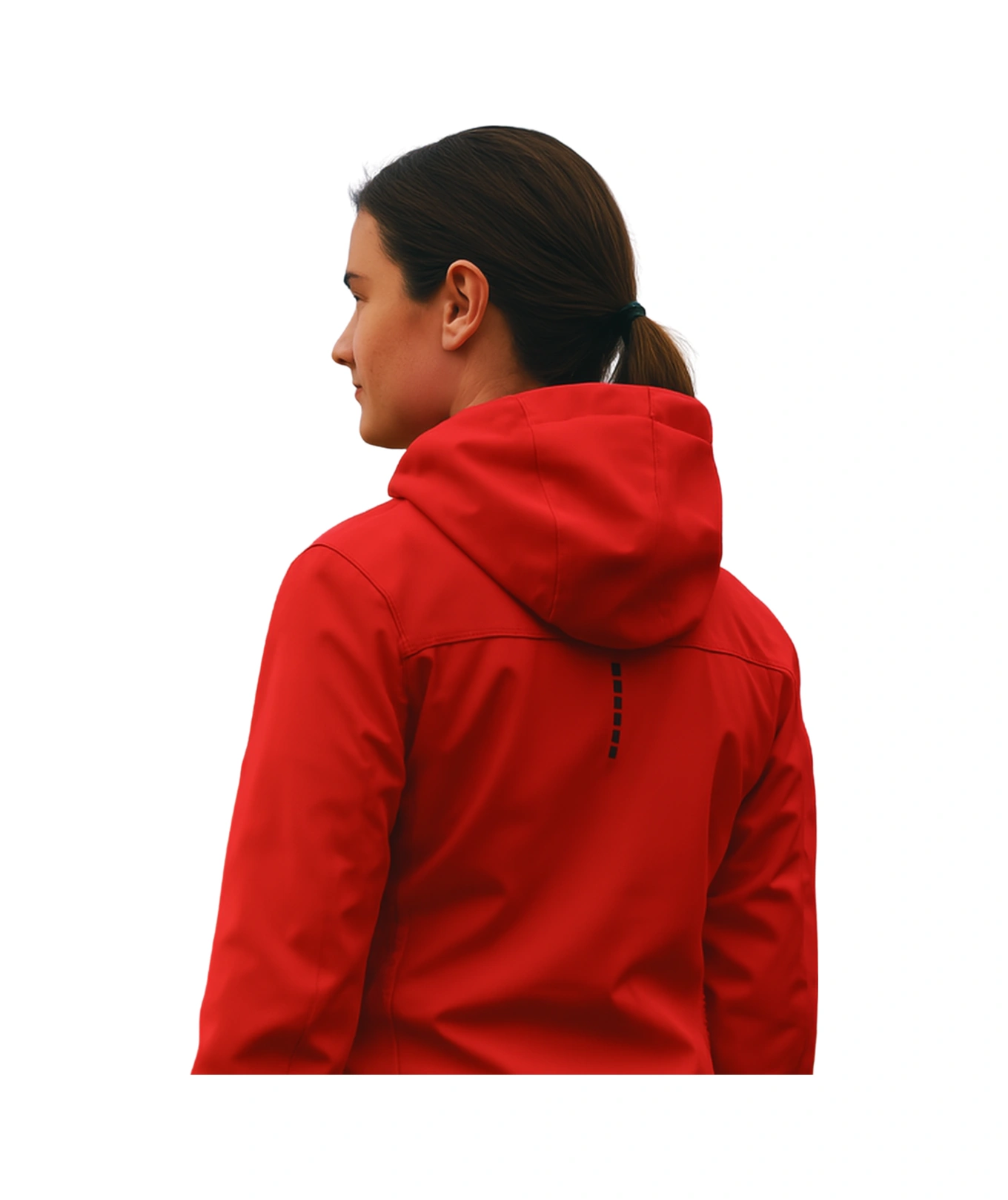 Crozwise Kadın İçi Polar Astar Su & Rüzgar Geçirmez Softshell Kışlık Mont Ceket 5037-b 07 Kırmızı