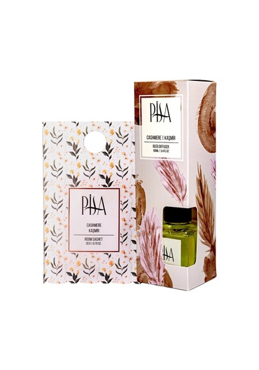 Pisa Kaşmir Bambu Çubuklu Oda Kokusu 100 ML + Kaşmir Oda Kesesi 20 G