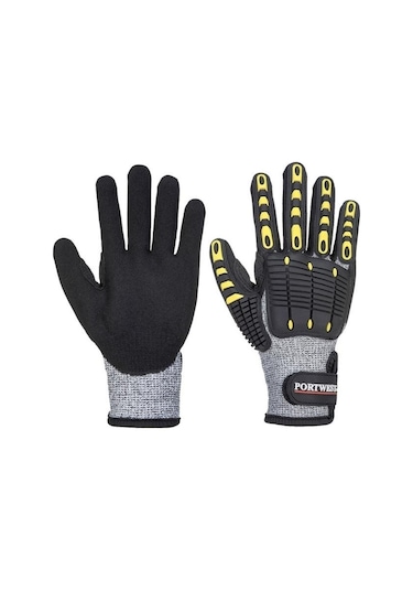 Portwest A722 Darbe/kesilme Dirençli Gri/siyah Eldiven No11 3 Ad