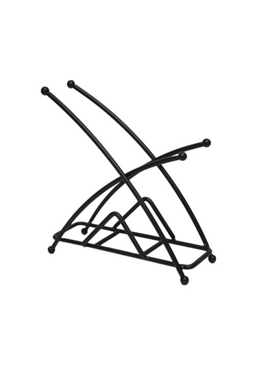 Soğuk Siyah Ayakta Metal Doku Tutucu Geometrik Ağır Demir Yemek Masası Kağıt Havlu Peçete Klip Dağıtıcı Organizatör Ev Otel Mutfak Malzemeleri