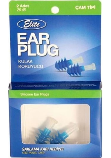 Elite Çam Tipi Silikon Kulak Koruyucu 2'li