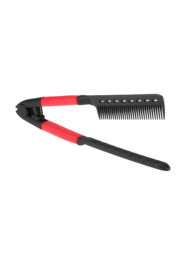 Xiyyadms Siyah Katlanabilir Saç Düzleştirici Tarak - Pratik Saç Geliştirme Aracı