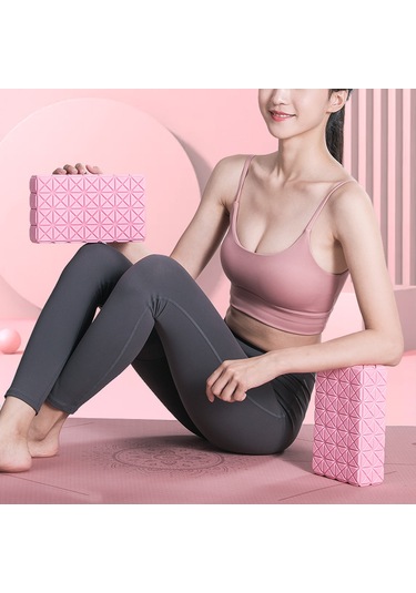 Geeksen Mor Renkli Eva+tpe Yoga Blok, Postür Doğrulama Ve Kas Güçlendirme, 22x13x7 Cm, Tek Adet Mor