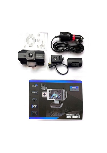 Novahub Çift Sürüş Kaydedici, 3.0 Ekran, 170 Geniş Açılı, Hareket Algılayıcı, Araba İçi Dvr