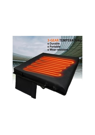 Willowhaven 1 Adet Cozycare Usb Isıtmalı Koltuk Pedi 3 Modlu Ayarlanabilir Taşınabilir Isıtma Matı Siyah Siyah