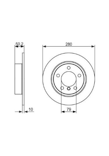 Mini Cooper D Countryman R60 1.6d 2010-2015 Bosch Arka Disk 2 Adet