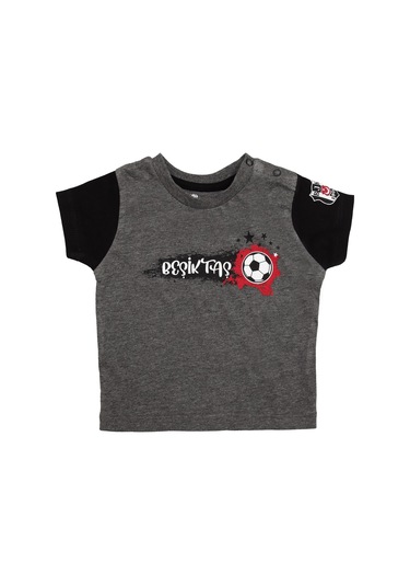 Beşiktaş Antrasit Bebek T-shirt Siyah