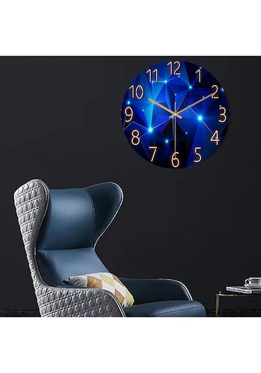 Homyl Modern Asılı Duvar Saati Sessiz Sigara Geçişli D D