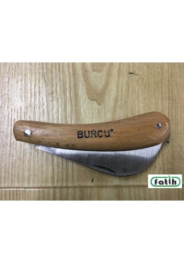 Burcu Aşı Bıçağı Ceviz Aşı Çakısı Eğri Dövme Bıçak N11.16