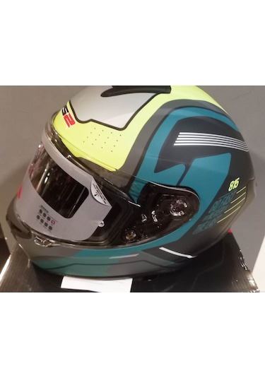 Rs2 320 Dp815 Yeşil Siyah Sarı Kapalı Kask