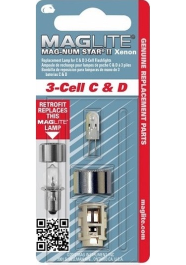 Maglite Magnum Star ii 3 Cell Xenon Ampul Lmxa301 Çok Renkli