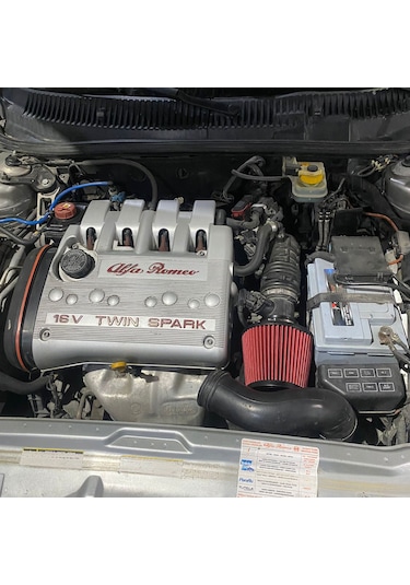 Alfa Romeo 156 Performans Açık Hava Filtresi 7.6cm Kırmızı