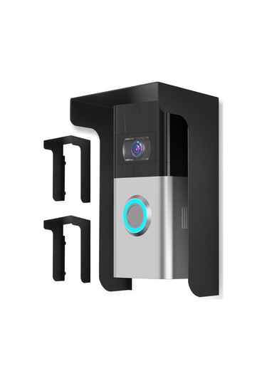 Yaozixa Metal Kapaklı Hava Ve Suya Dayanıklı Zil Çerçeve Seti - 2 Adet 14.5x8.7x5.5 Cm Siyah