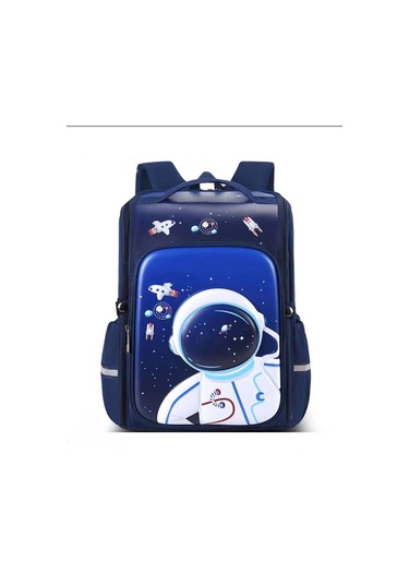 İlkokul 1-3. Sınıf Öğrencilerinin Sırt Çantaları Kraliyet Mavisi-yeşil