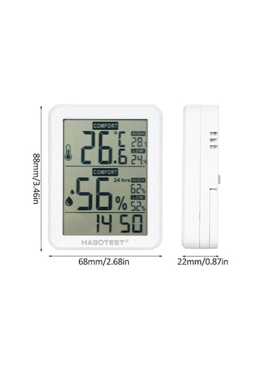 Besthome1 Minimum Boyutlu Dijital Higrometre Ve Termometre - Ev, Sera, Kiler İçin Nem Sıcaklık Ölçer