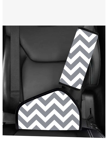 Araba Emniyet Kemeri Yastığı Oto Kemer Küçültme Seti Çocuk Zigzag