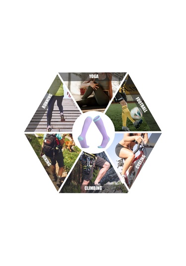 Youmex Spor Atlet Ayaklıkları: Yüksek Elastik, Nefes Alır, Ter Emici - Koşu, Dağcılık, Futbol İçin Unisex Çift Paket Açık Yeşil