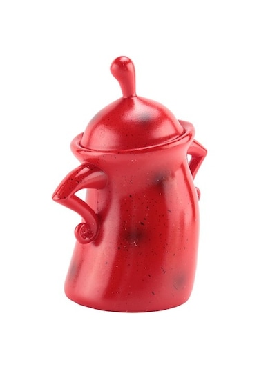 Metabagua Mutfak Için Hava Geçirmez Kapaklı Sevimli Saklama Kabı Gıda Kavanozları 88padj Kırmızı